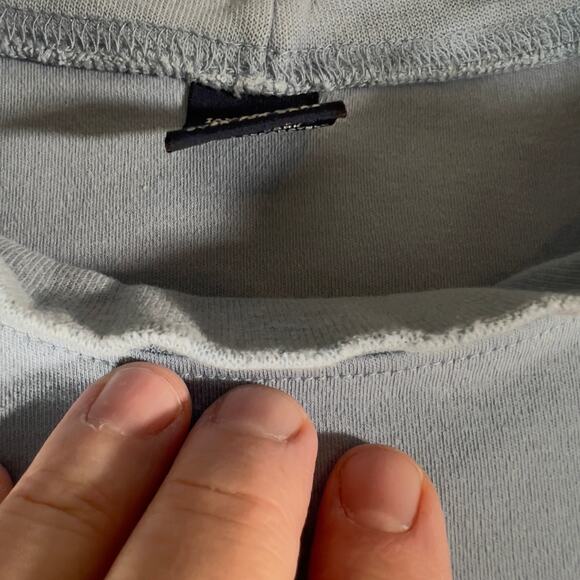 Lands' End Mock Neck Base Layer Men's XL Reg 46/48 Powder Blue Skiing Winter - Picture 4 of 12